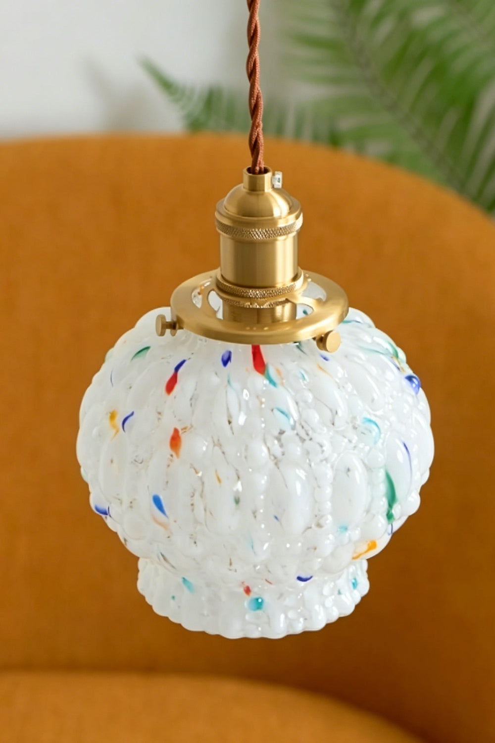 Speckled Bubble Glass Pendant Lamp
