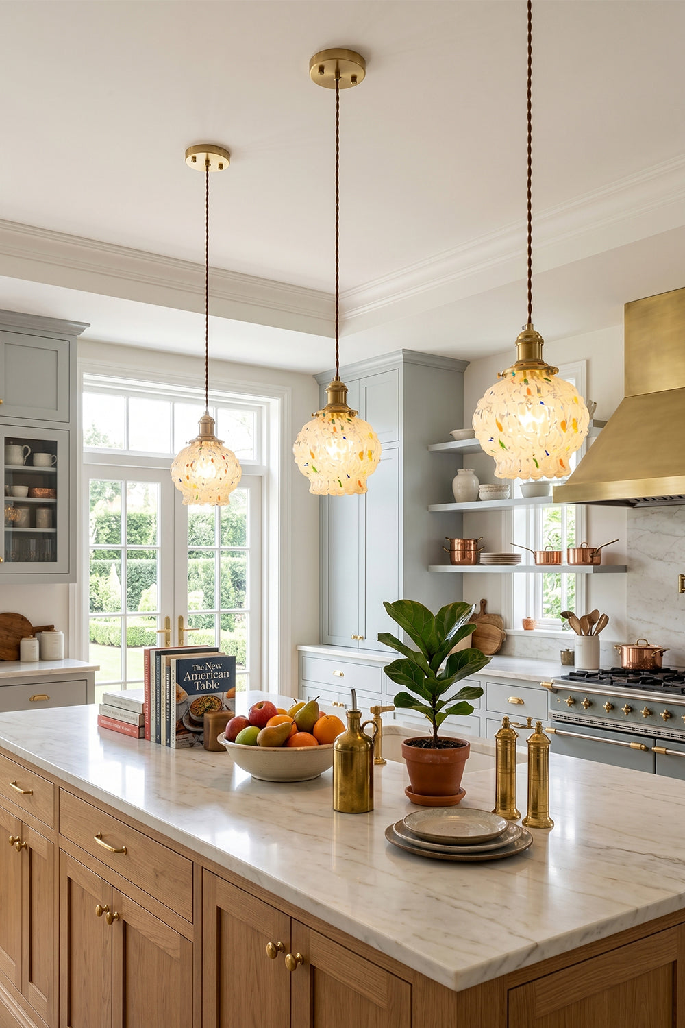 Speckled Bubble Glass Pendant Lamp