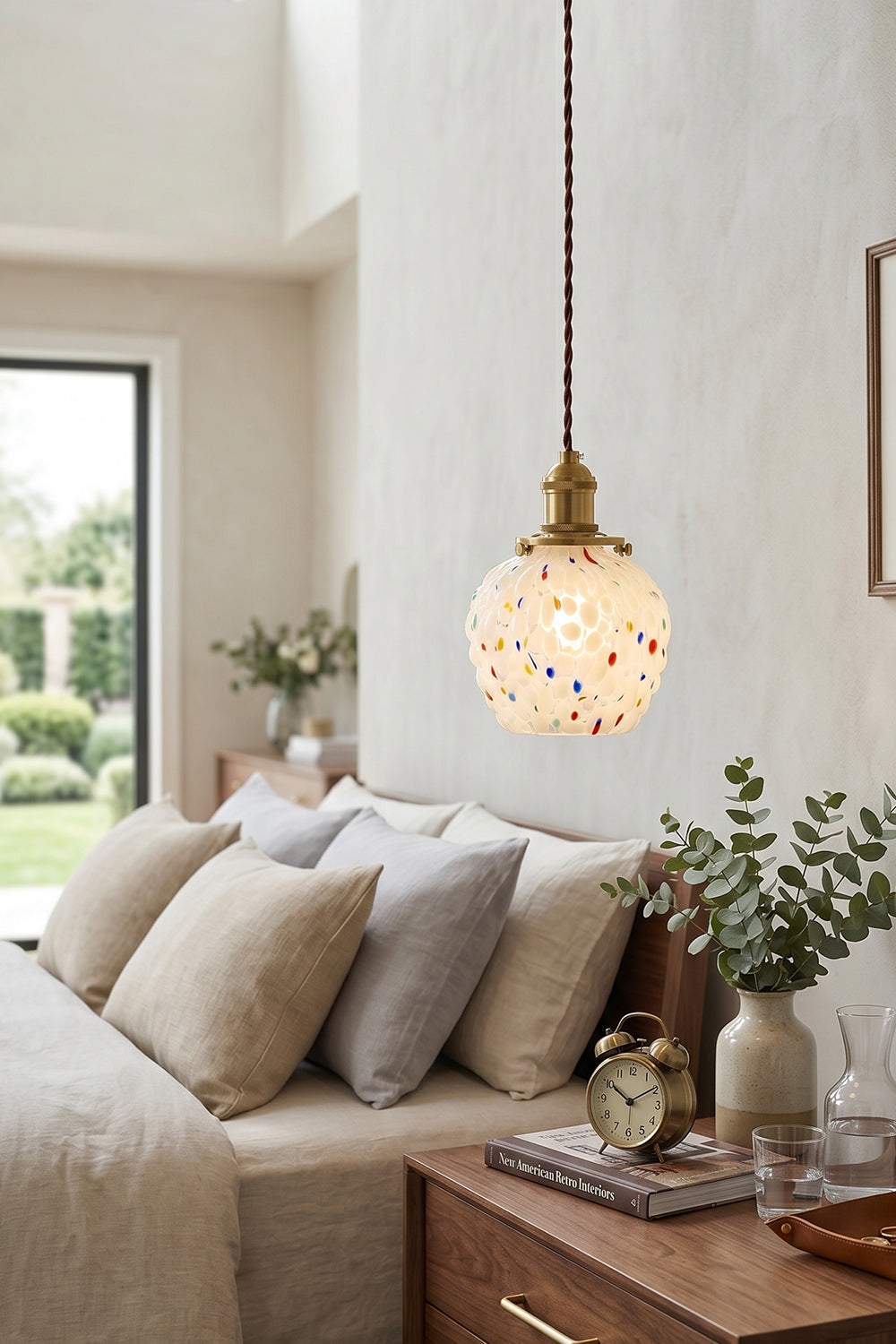 Speckled Bubble Glass Pendant Lamp