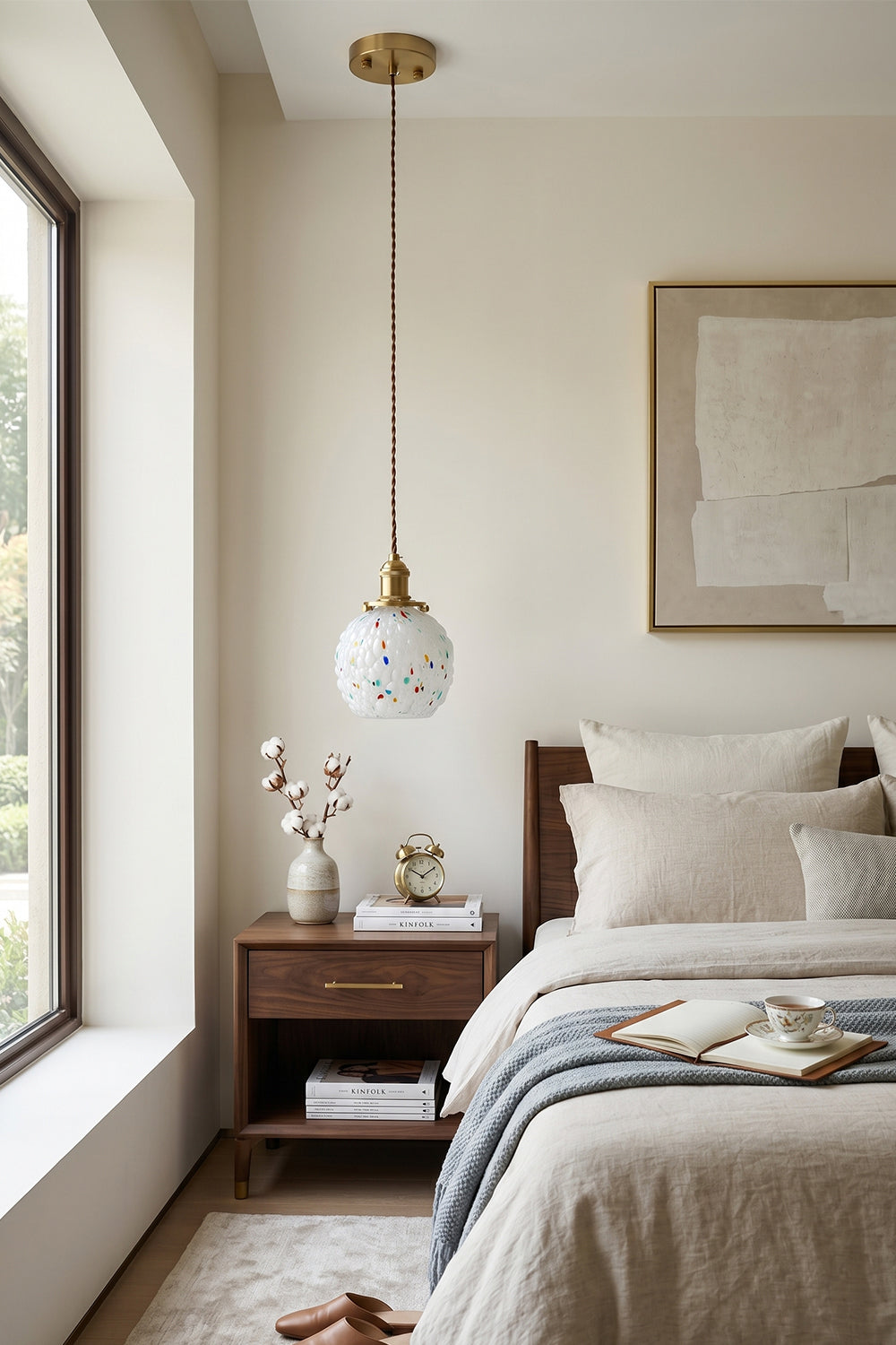 Speckled Bubble Glass Pendant Lamp