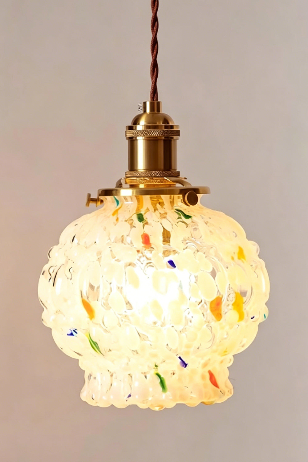 Speckled Bubble Glass Pendant Lamp
