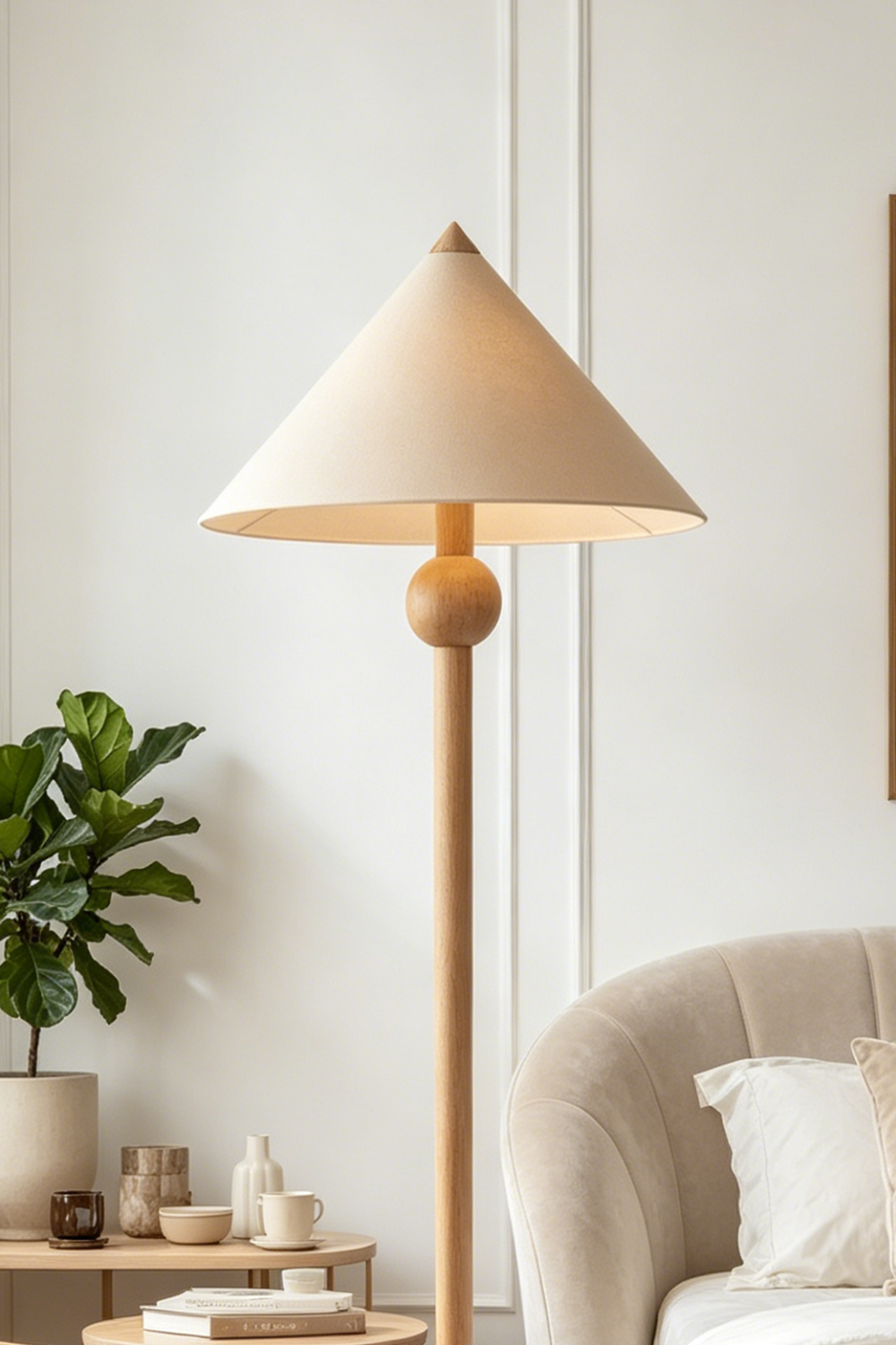 Sphaerica Lignum Wood Floor Lamp