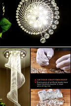 Spiral Crystal Chandelier