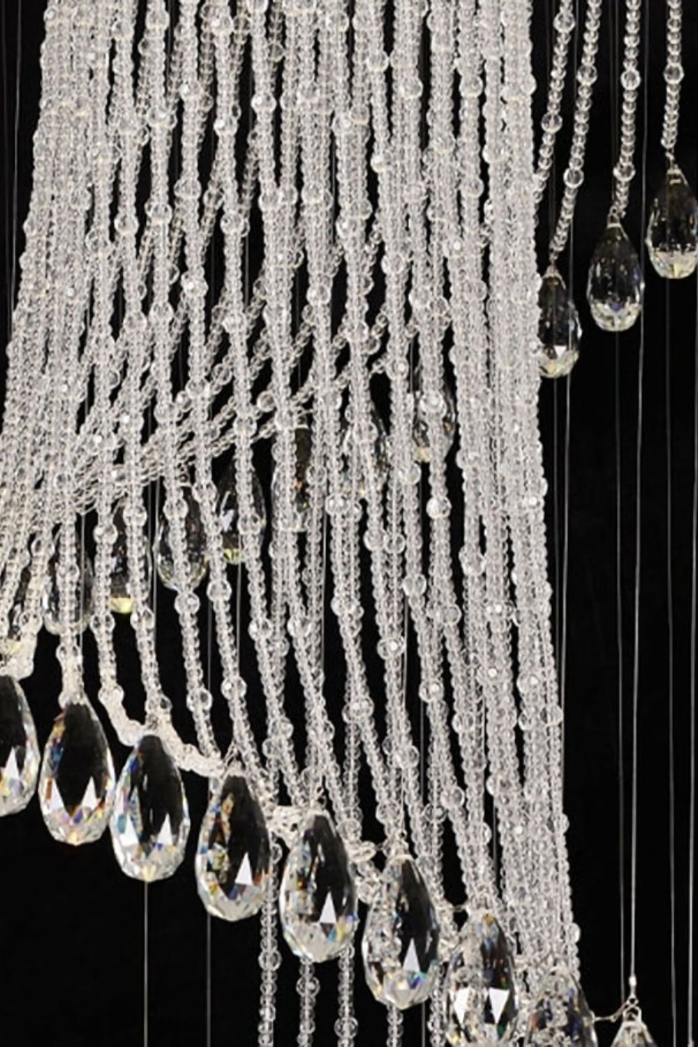 Spiral Crystal Chandelier