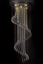 Spiral Crystal Chandelier
