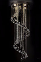 Spiral Crystal Chandelier