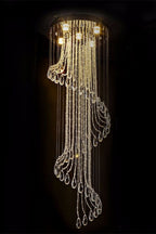 Spiral Crystal Chandelier