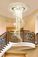 Spiral Crystal Chandelier