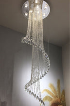 Spiral Crystal Chandelier