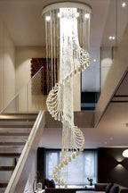 Spiral Crystal Chandelier