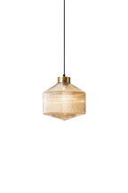Spiral Faceted Glass Pendant Light