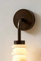 Stacked Strata Alabaster Wall Lamp