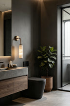 Stacked Strata Alabaster Wall Lamp