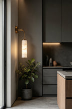 Stacked Strata Alabaster Wall Lamp