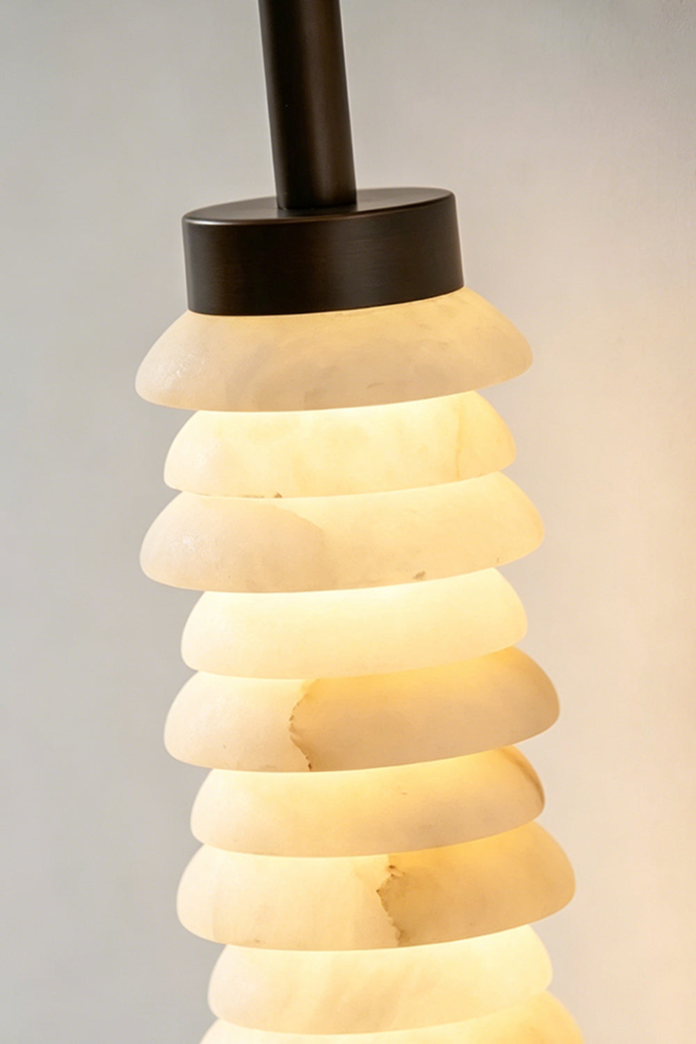 Stacked Strata Alabaster Wall Lamp