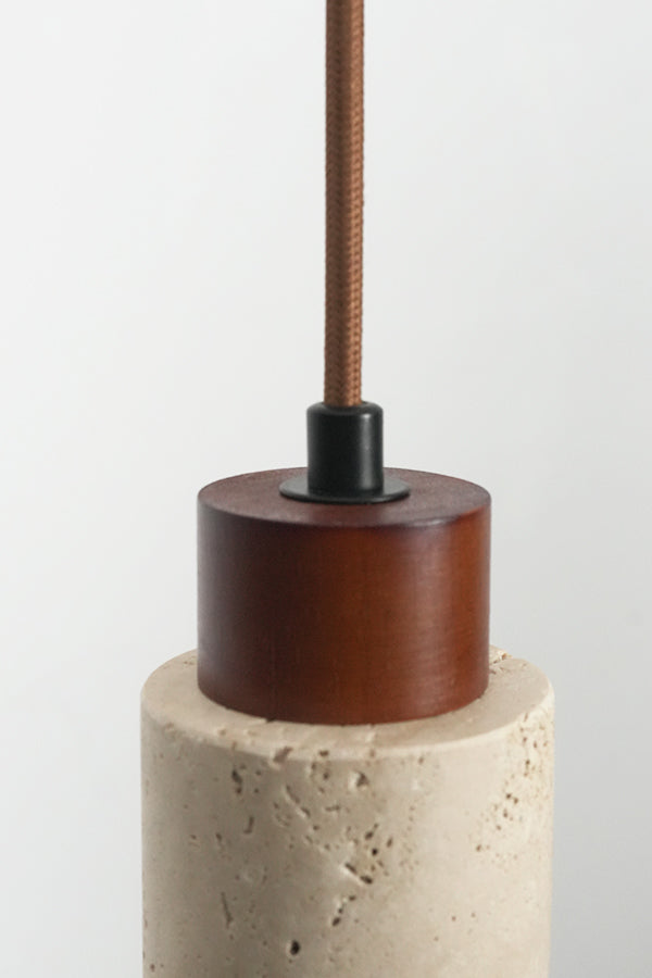 Stone Cylinder Pendant Light