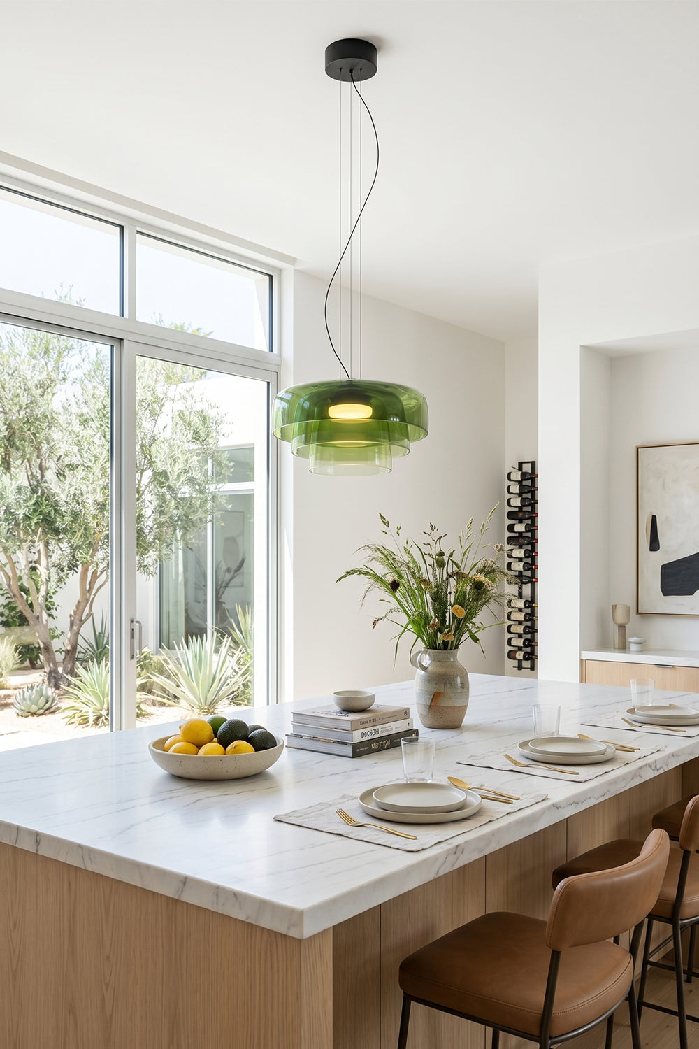 Stratum Layered Glass Pendant Light