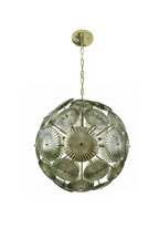 Sunburst Glass Disc Chandelier