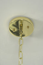 Sunburst Glass Disc Chandelier