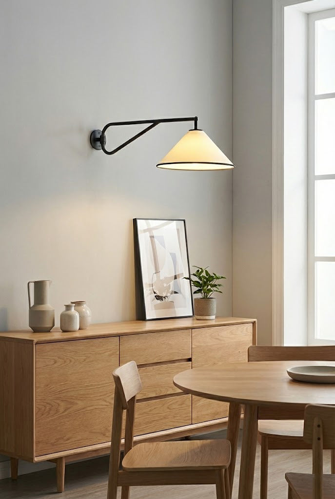 Swing Arm Cone Wall Sconce