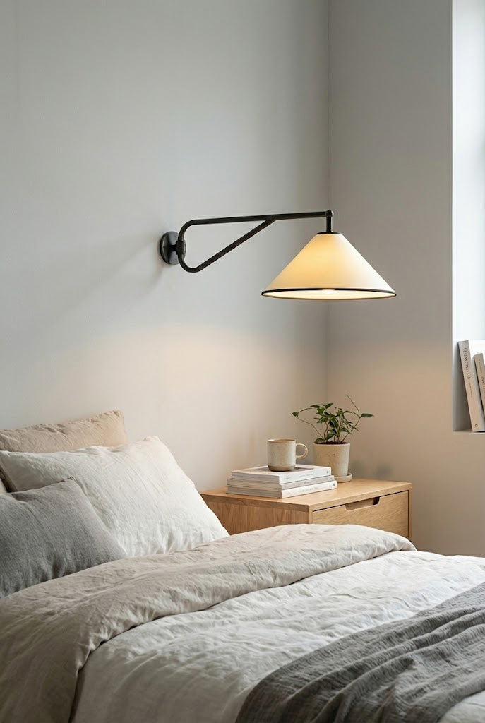 Swing Arm Cone Wall Sconce