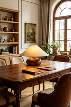 Sylvan Oval Walnut Table Lamp