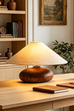 Sylvan Oval Walnut Table Lamp