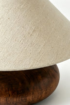Sylvan Oval Walnut Table Lamp