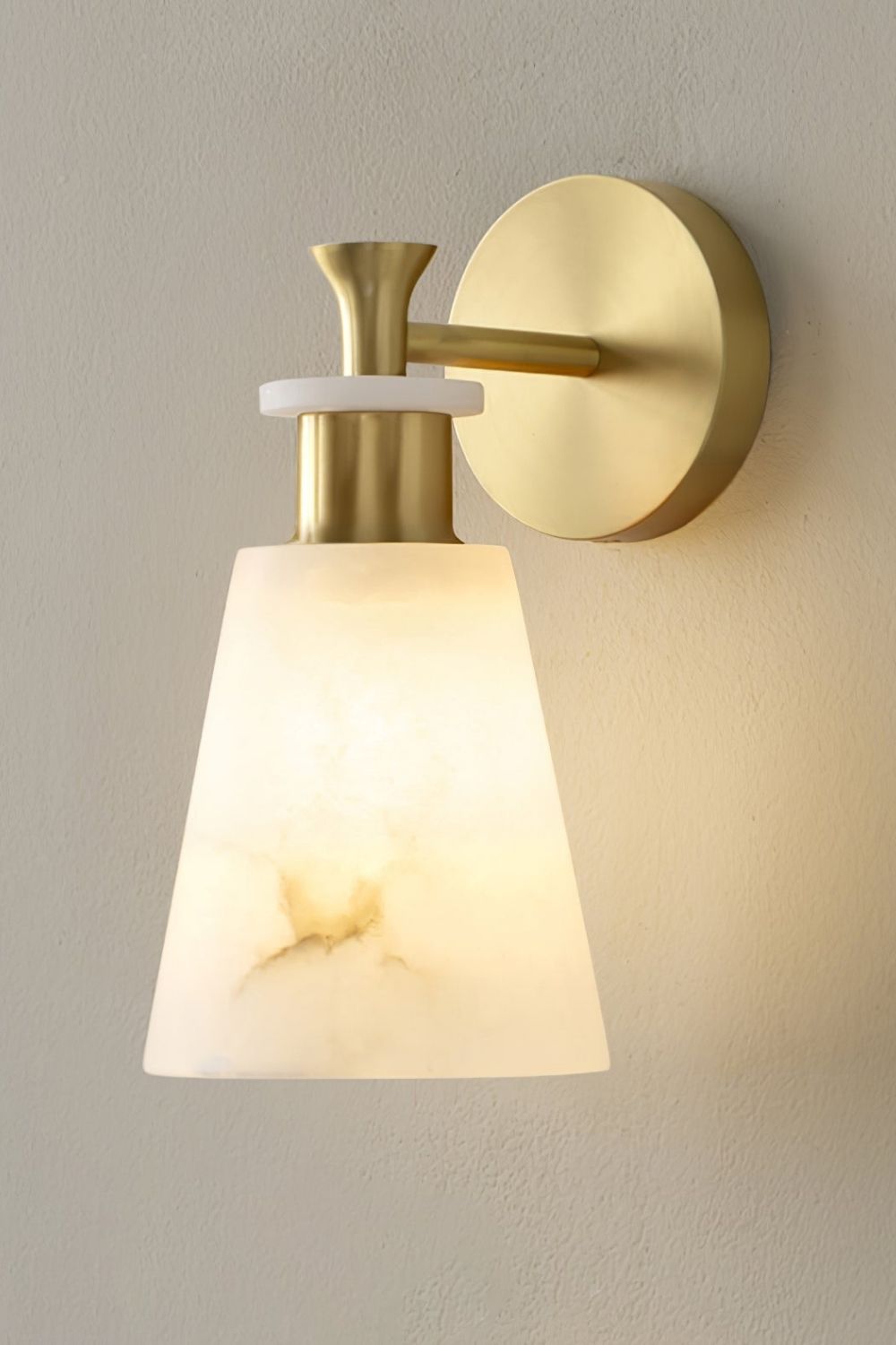 Tapered Alabaster Wall Sconce