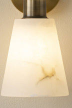 Tapered Alabaster Wall Sconce