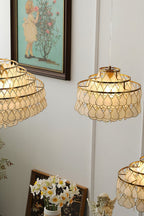 Teardrops Capiz Chandelier