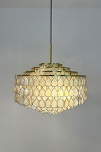 Teardrops Capiz Chandelier