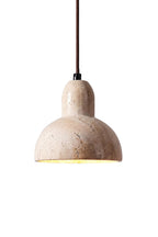Tectonic Vein Travertine Pendant Light