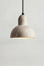 Tectonic Vein Travertine Pendant Light