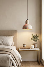 Tectonic Vein Travertine Pendant Light