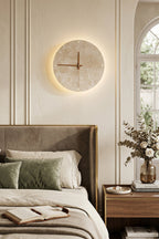 Temporal Epoch Travertine & Wood Wall Lamp
