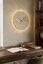 Temporal Epoch Travertine & Wood Wall Lamp