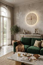 Temporal Epoch Travertine & Wood Wall Lamp