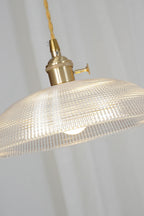 Textured Dome Glass Pendant Light