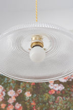 Textured Dome Glass Pendant Light