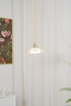 Textured Dome Glass Pendant Light