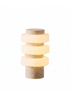 The Strata Stone Pillar Table Lamp