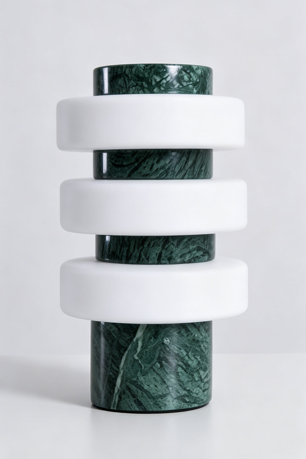 The Strata Stone Pillar Table Lamp