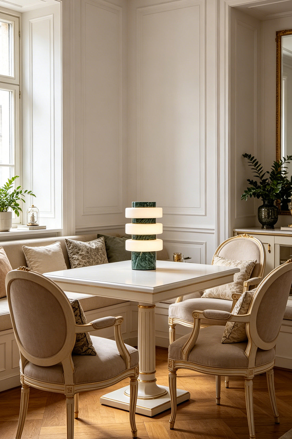 The Strata Stone Pillar Table Lamp