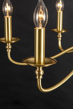 Timeless Gold Candle Chandelier