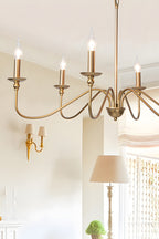 Timeless Gold Candle Chandelier