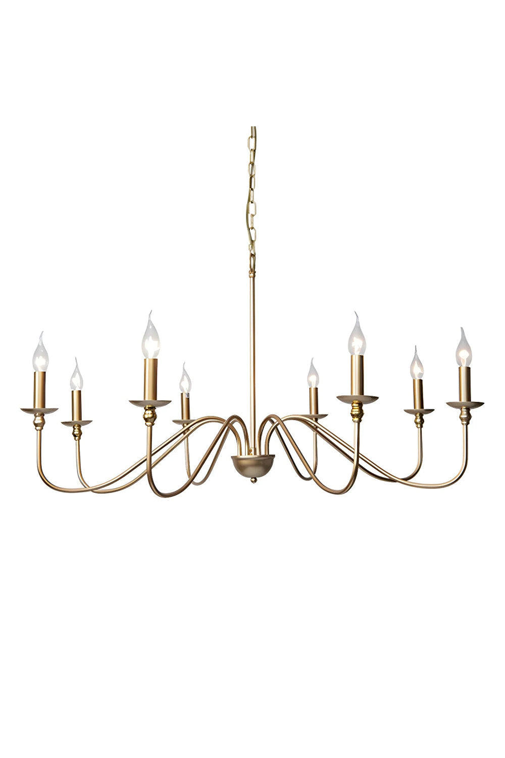 Timeless Gold Candle Chandelier