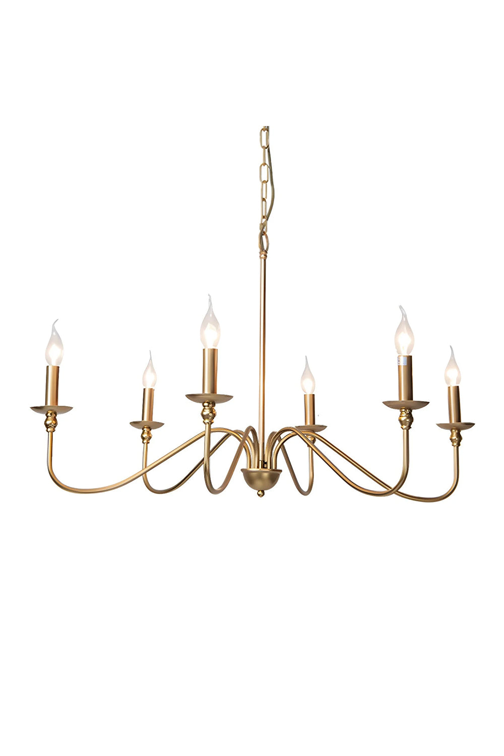 Timeless Gold Candle Chandelier
