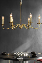 Timeless Gold Candle Chandelier