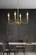 Timeless Gold Candle Chandelier